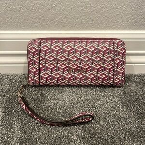 Purple Guess Wristlet Wallet